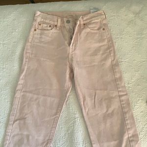 Light pink levis jeans wedgie straight 26 (fit like a 25)